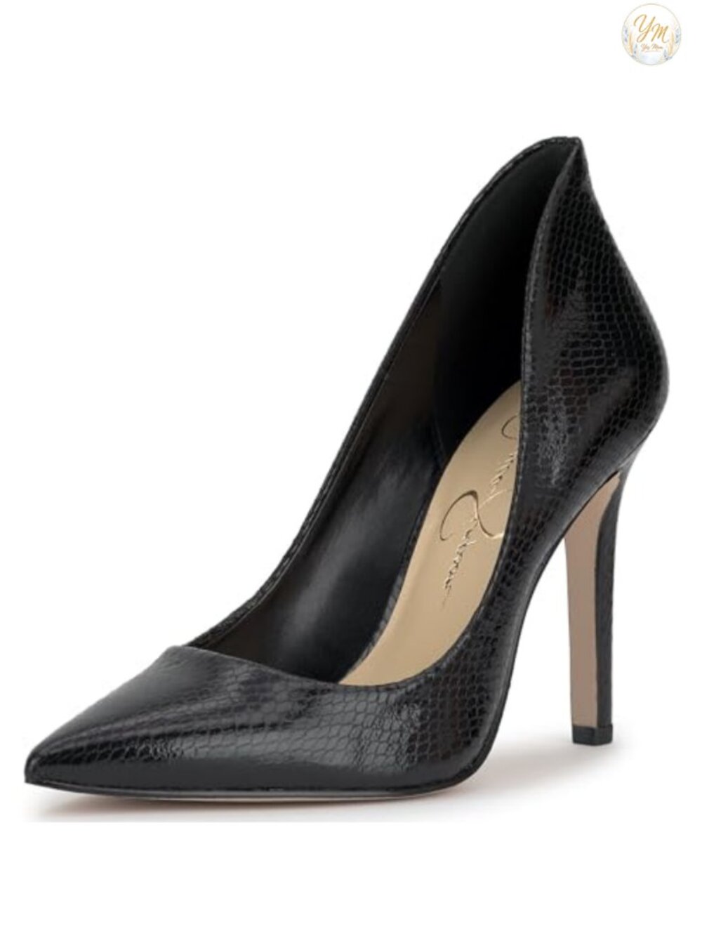 Women's Stiletto Heel Pointed Toe Pump Faux Leather Dress Shoe